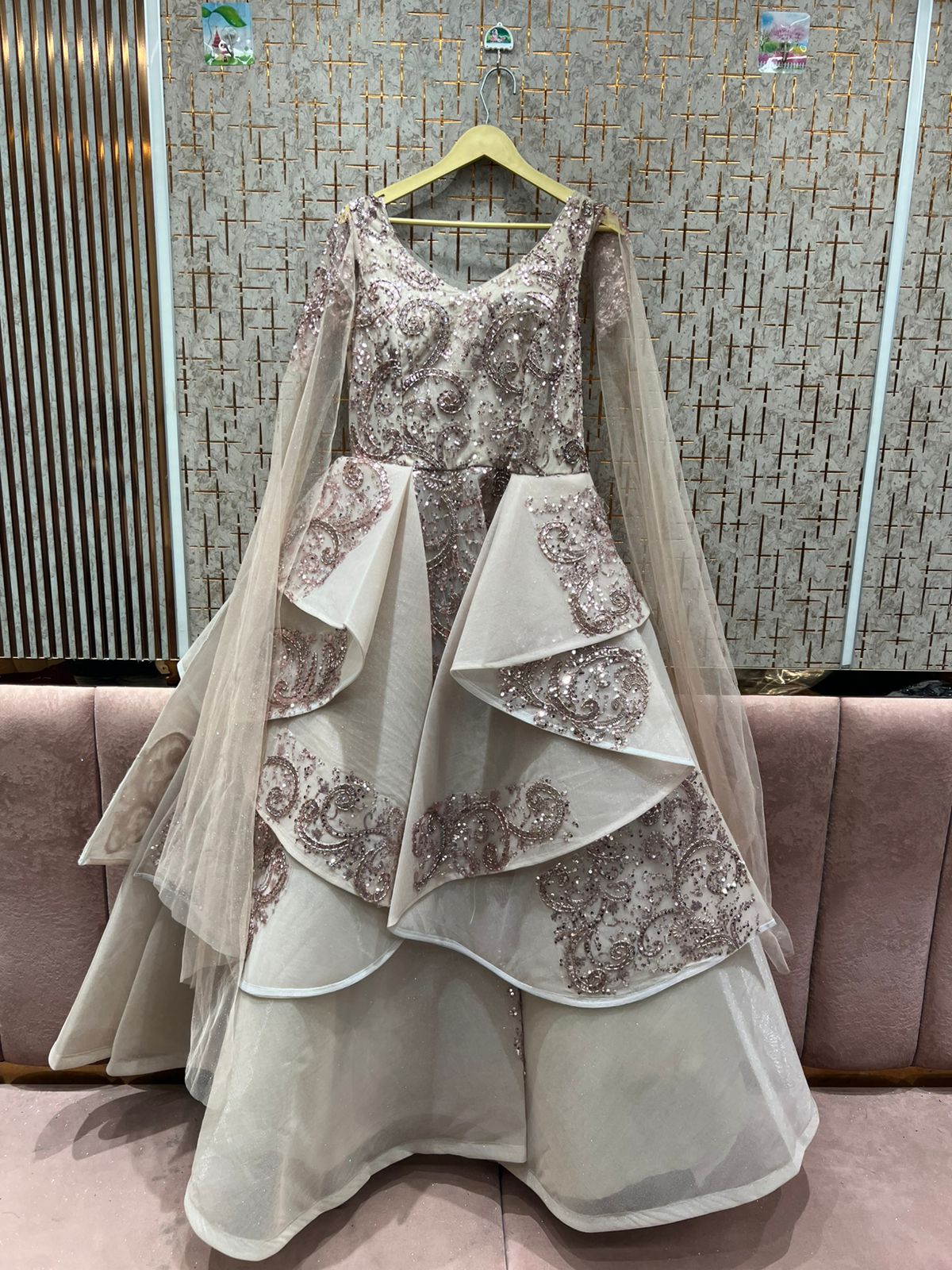 Lovely grey black gown