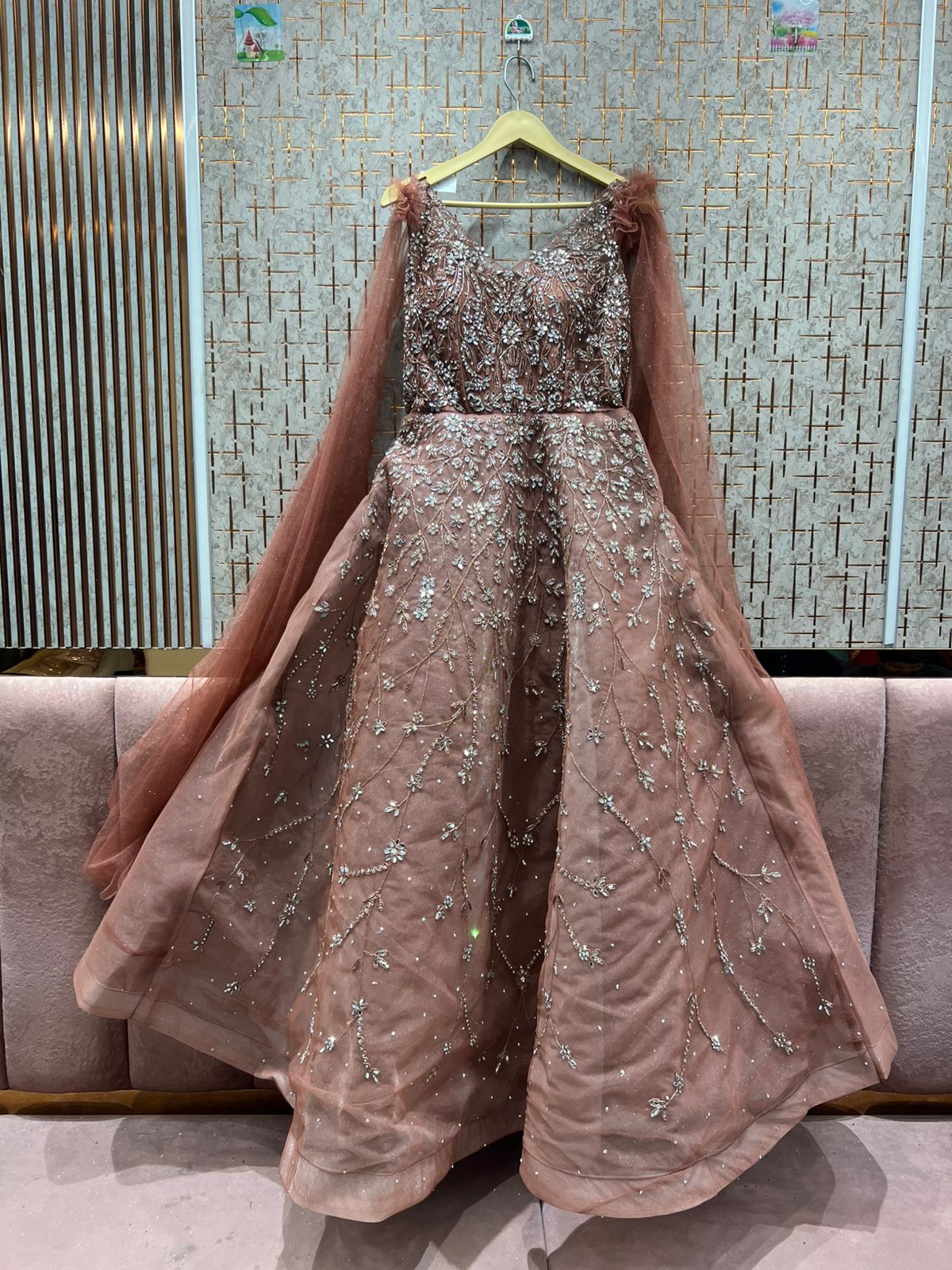 Fantastic peach gown Fantastic peach gown