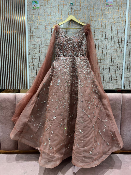 Fantastic peach gown