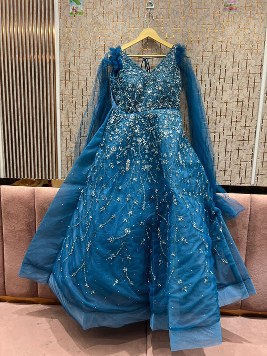 Awesome sky blue gown