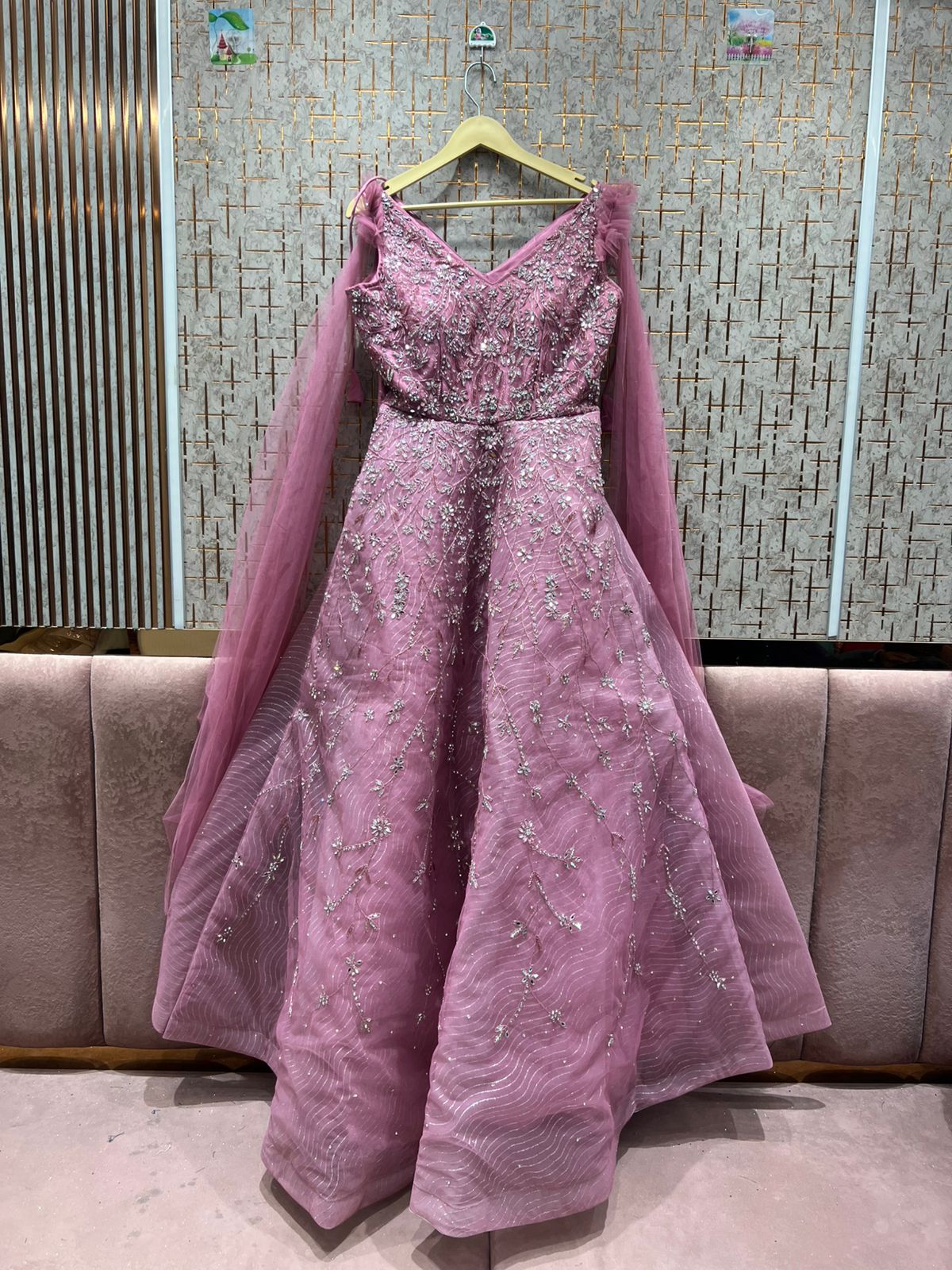 Awesome sky blue gown