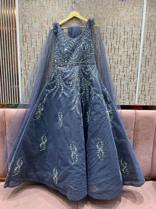 Majestic Navy blue gown