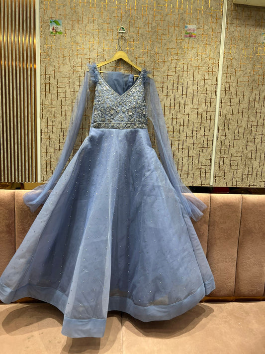 Khoobsurat Sea blue gown Cinderella