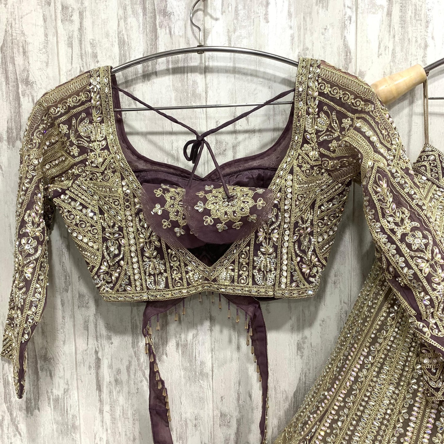 Fantastic golden crop top Lehenga