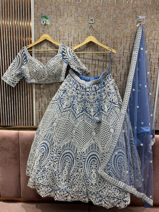 Khoobsurat pink Crop top Lehenga