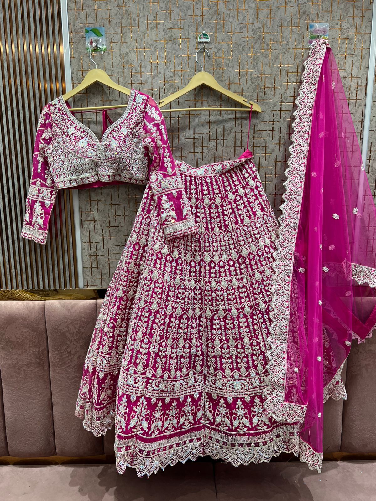 Majestic yellow haldi mehendi crop top Lehenga