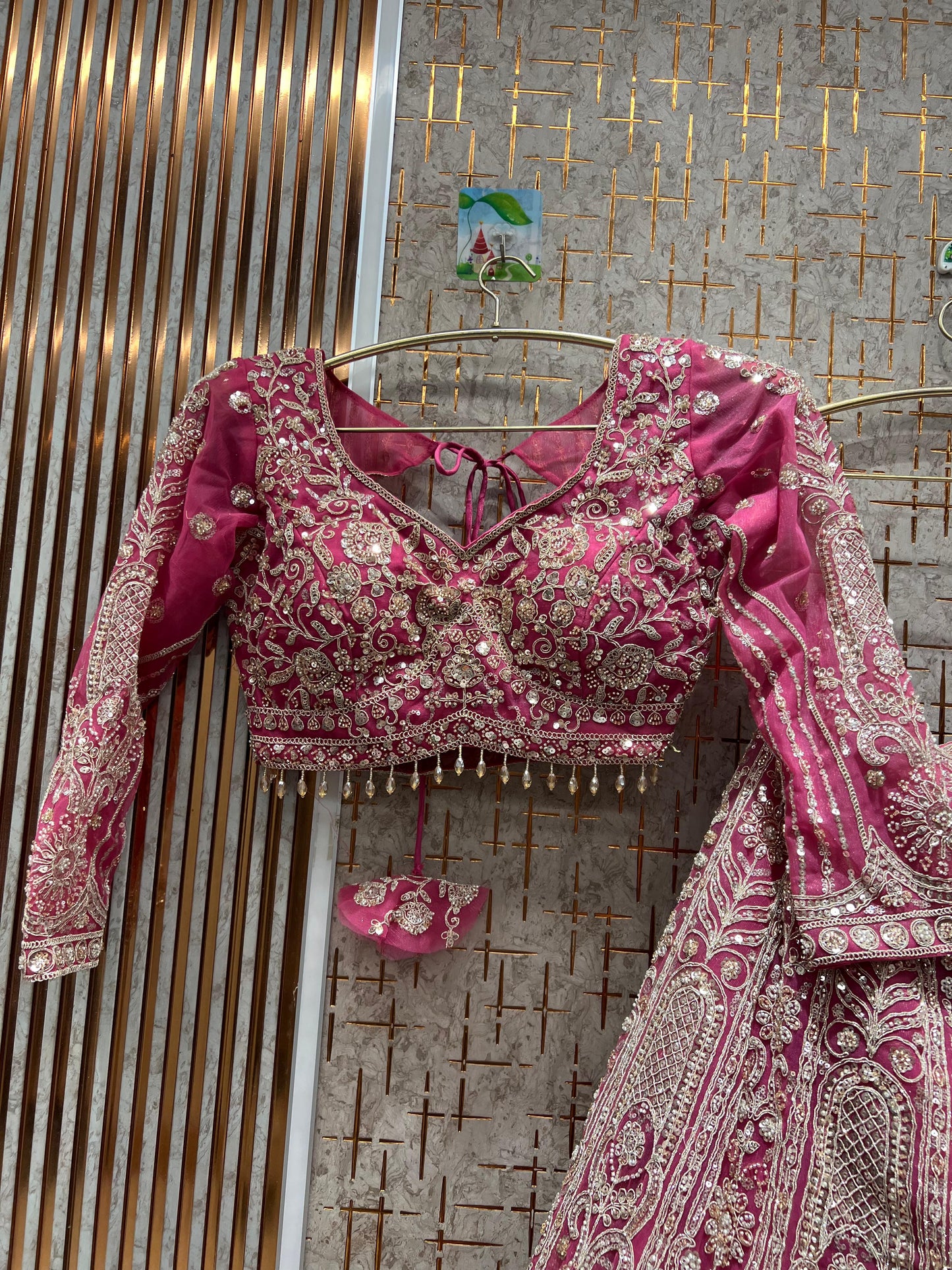 Fantastic mustard crop top Lehenga