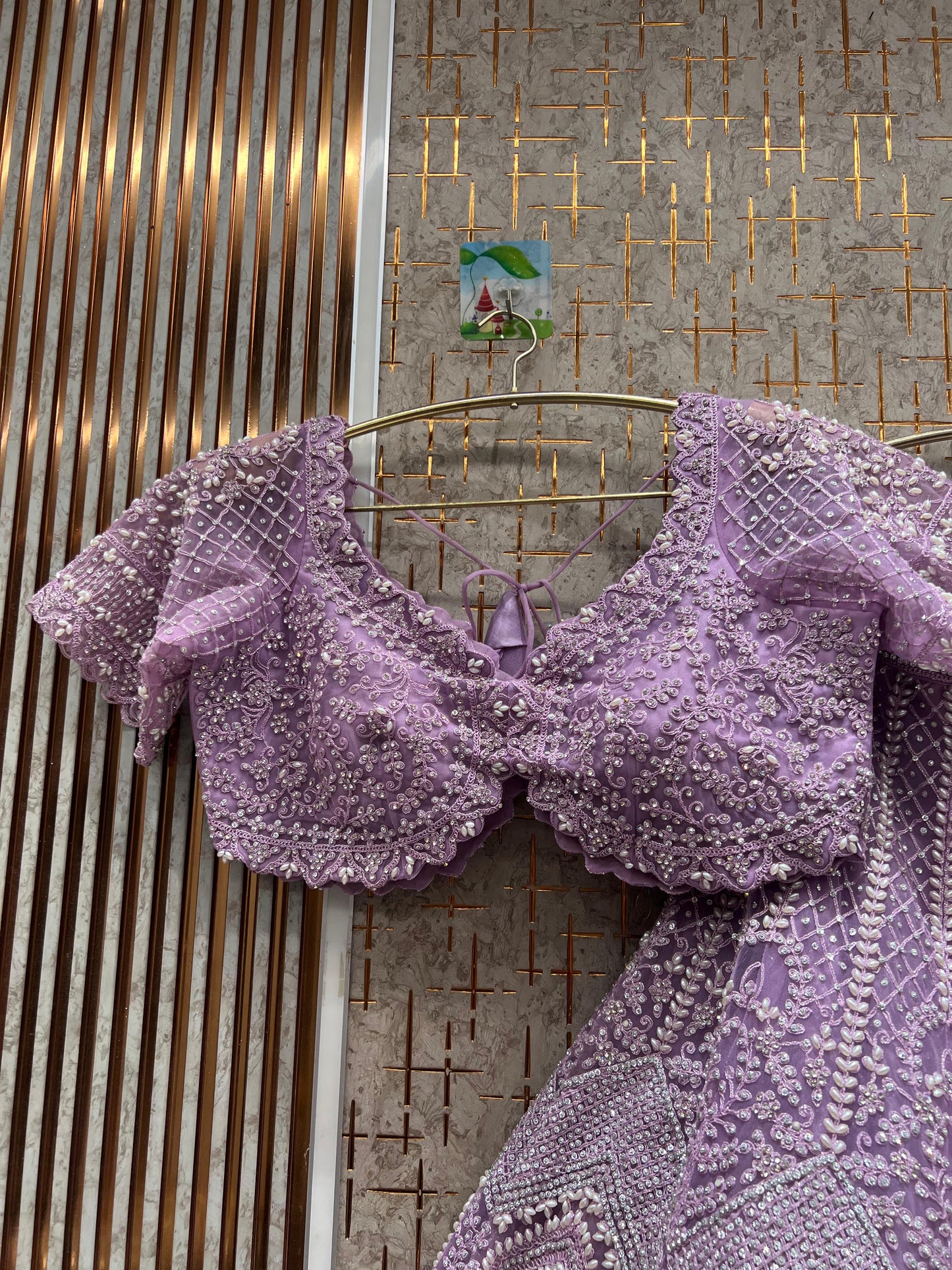 Fantastic pink crop top Lehenga