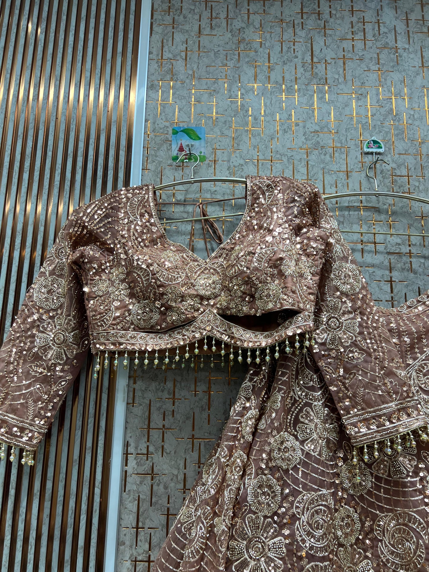 Awesome purple lavender lilac crop top Lehenga