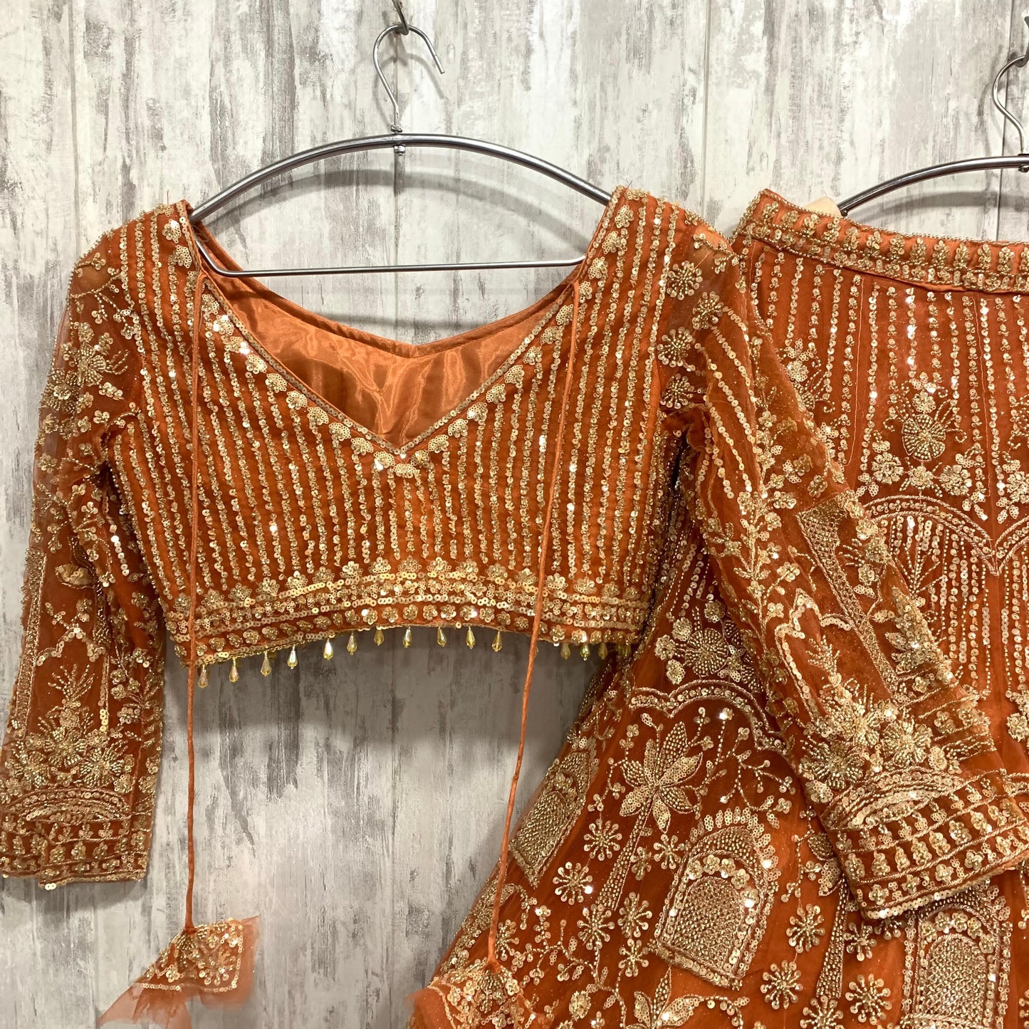 Eye catching Hot pink crop top Lehenga