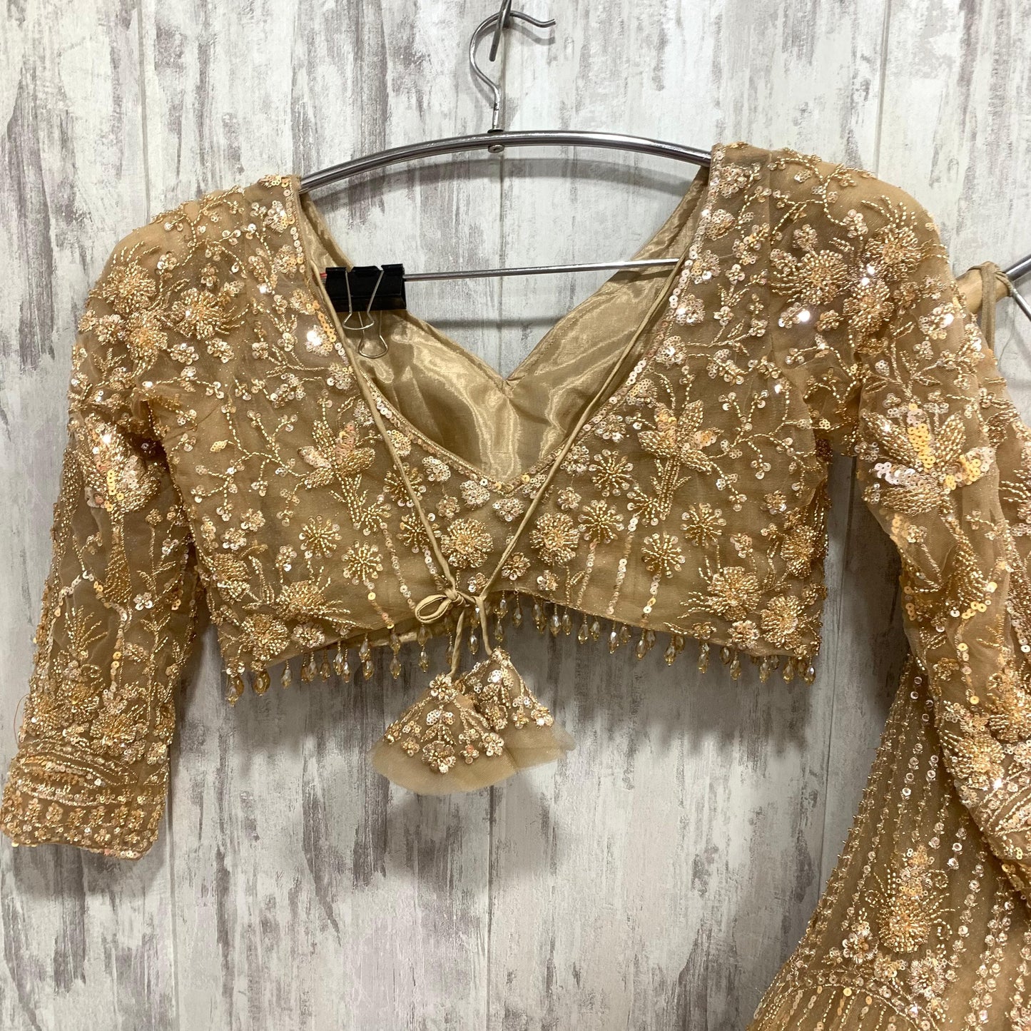 Fantastic mustard crop top Lehenga