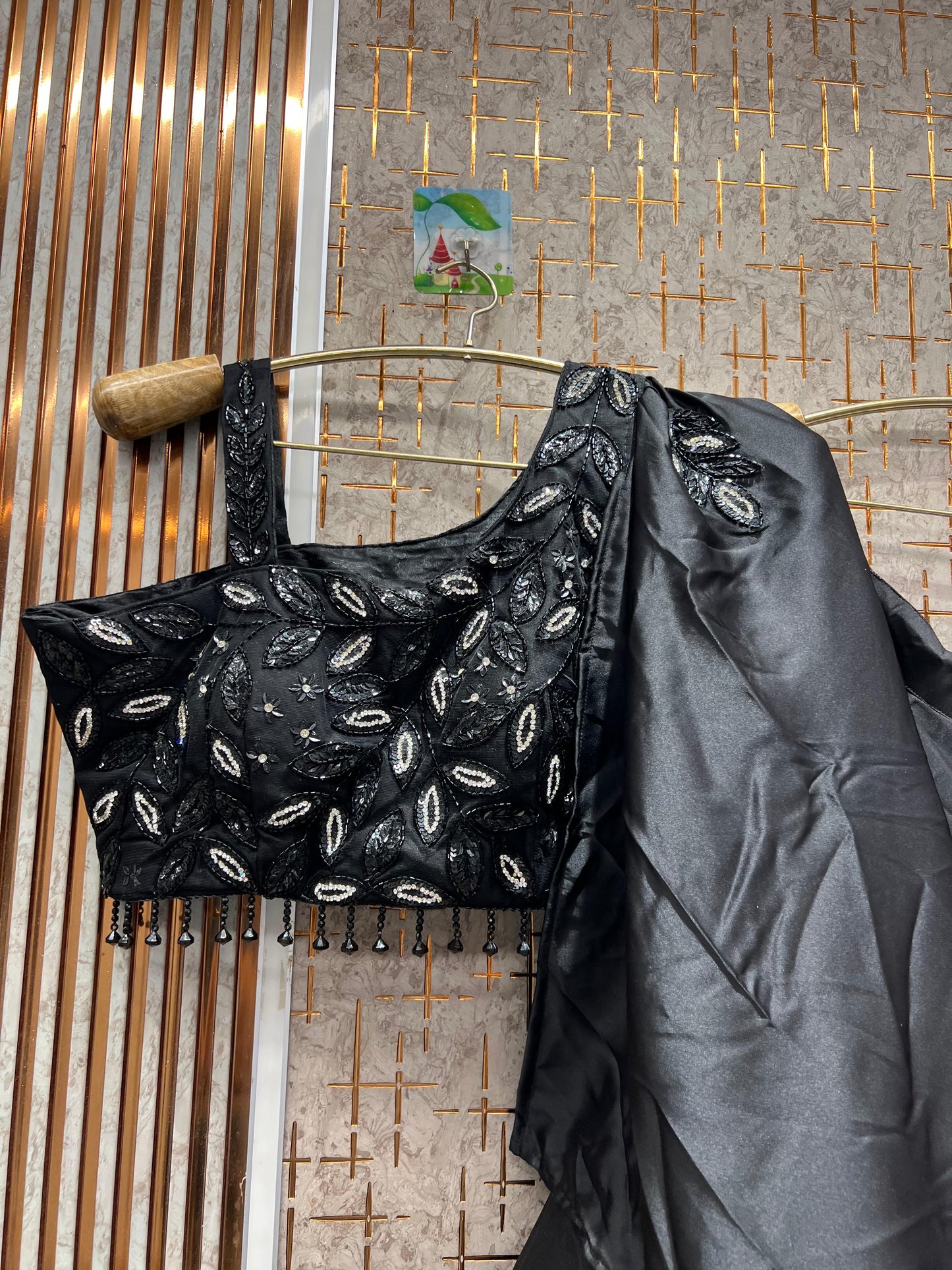 Glamorous pink crop top Lehenga