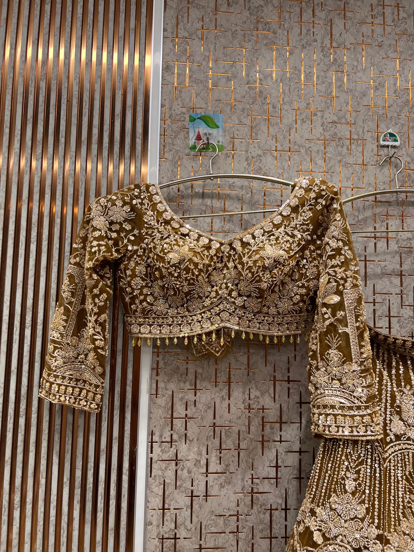 Majestic purple crop top Lehenga