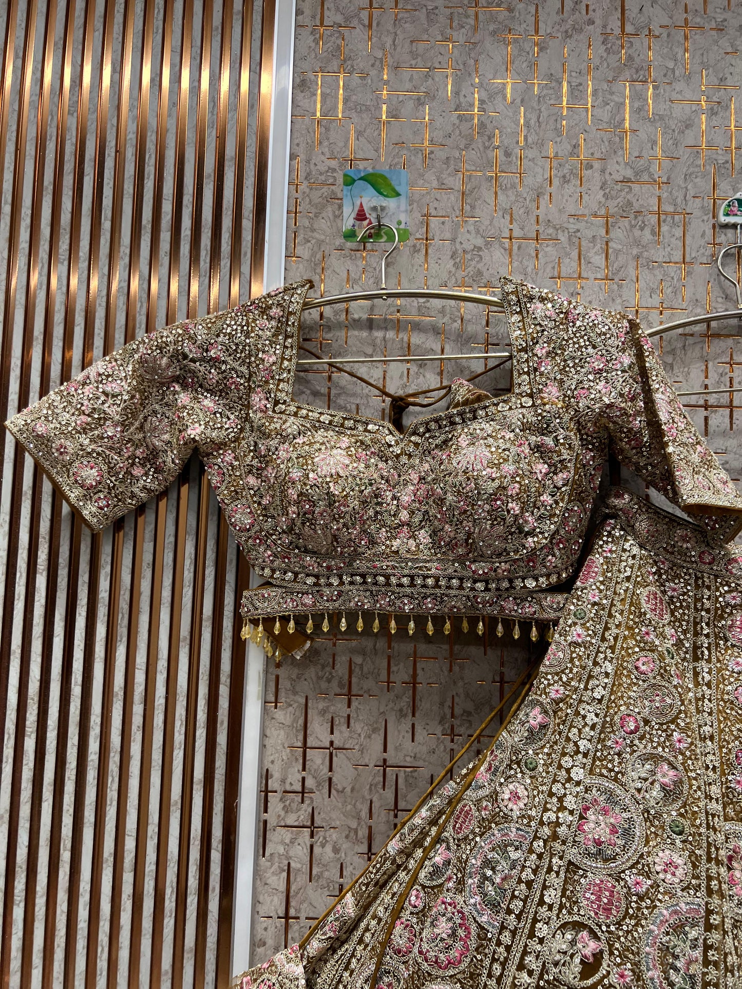 Fantastic yellow haldi circle crop top Lehenga