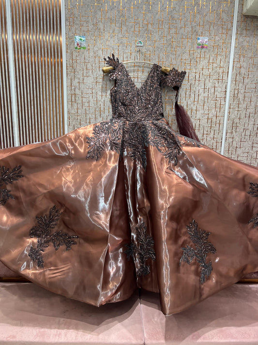 Awesome Brown rust gown