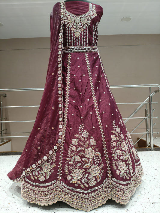 Eye catching purple Lehenga