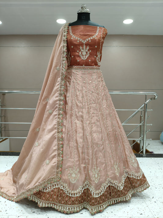 Delightful peach Lehenga