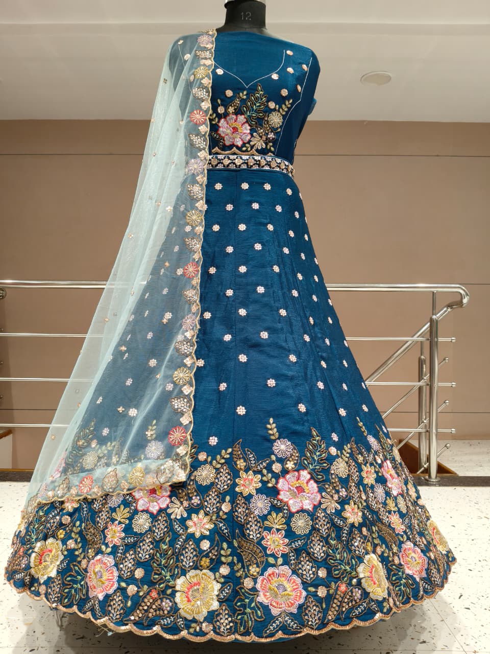 Glamorous purple Floral Lehenga