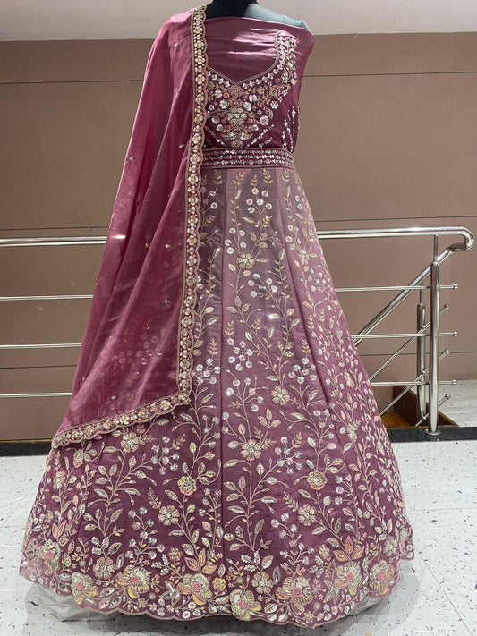 Tremendous purple Lehenga