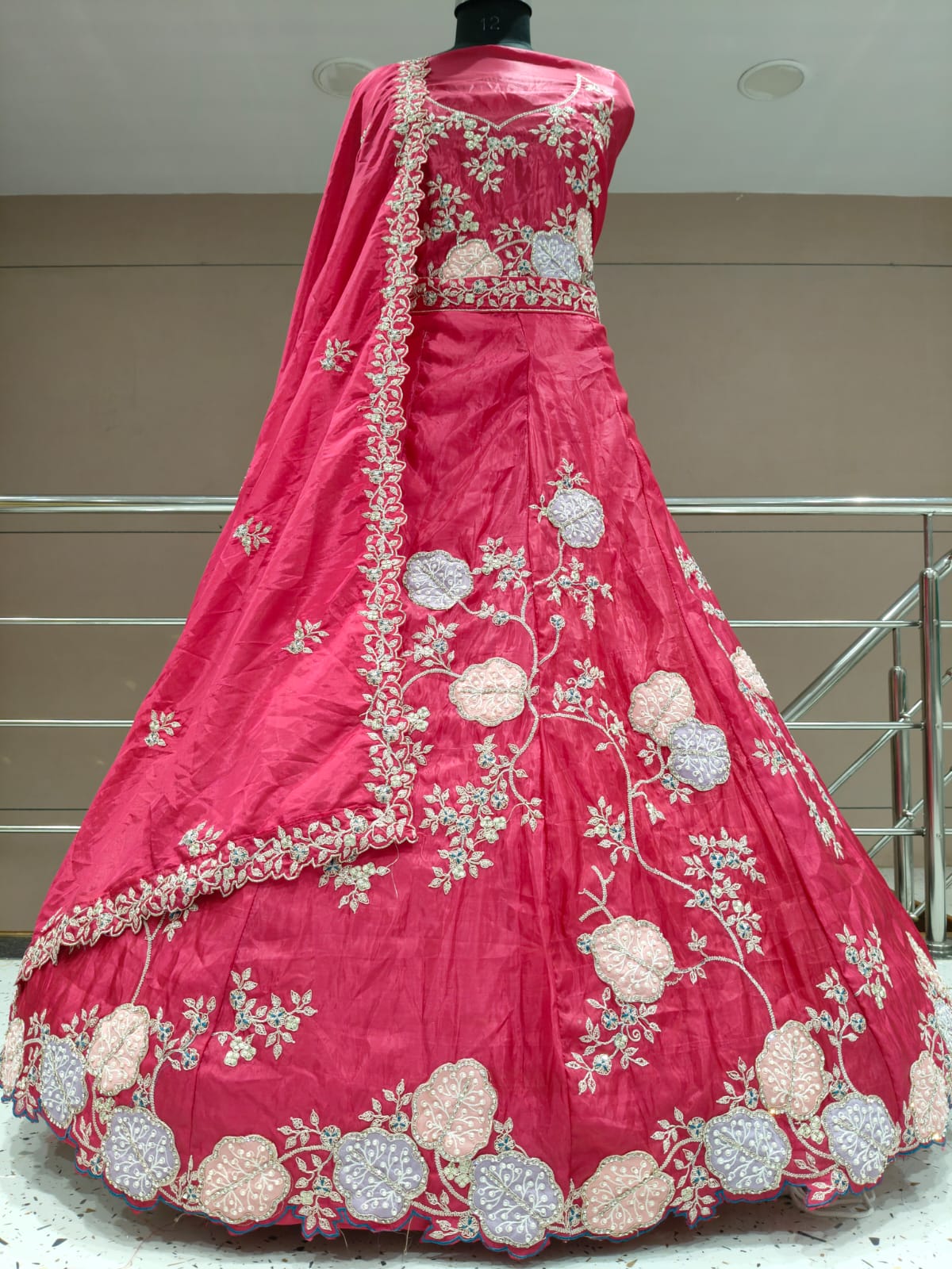 Fabulous yellow Flower print Lehenga