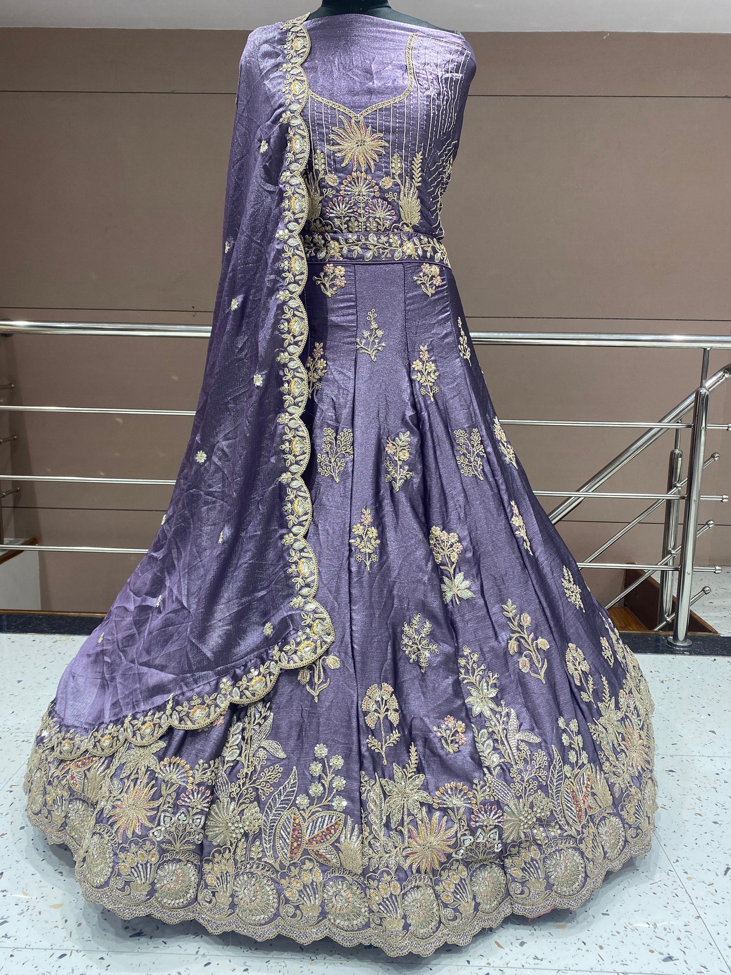 Astonishing Sky blue Floral Lehenga