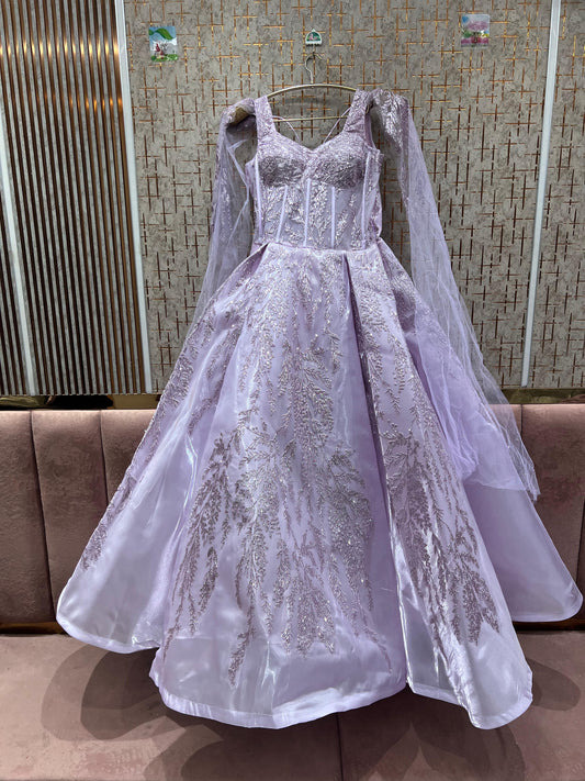Attractive purple lilac gown