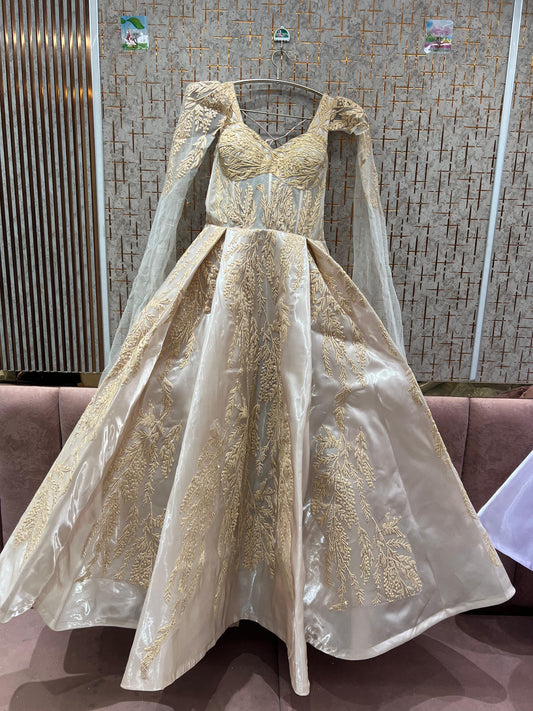 Fabulous golden beige gown