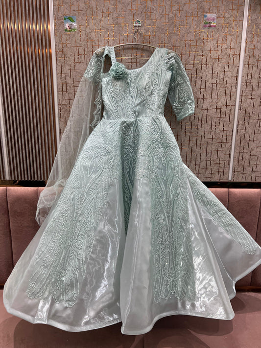 Awesome Sky blue gown