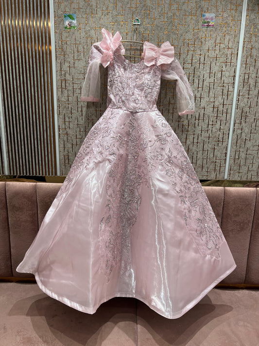 Embellished pink gown