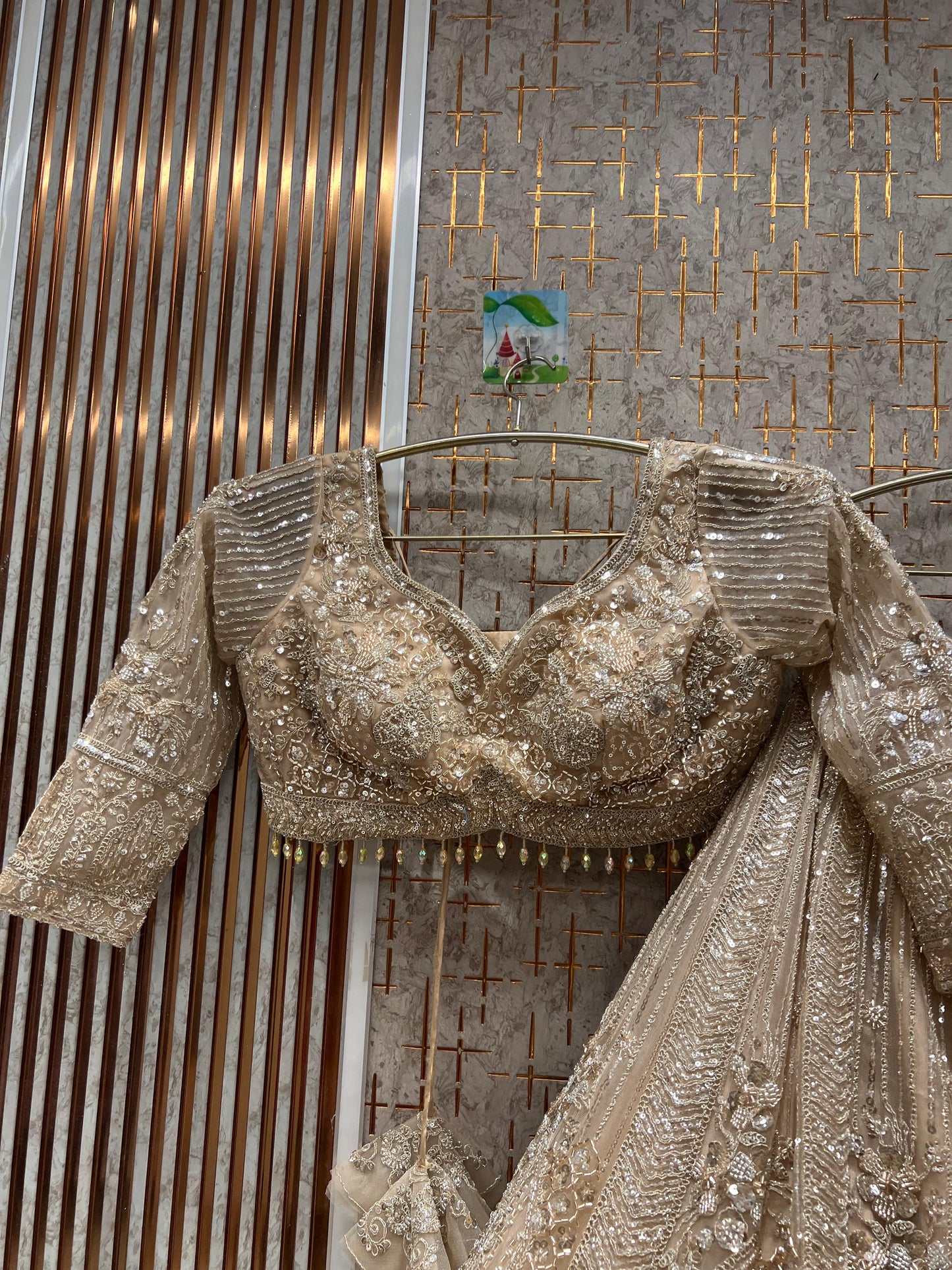 Gorgeous lavender Crop top Lehenga