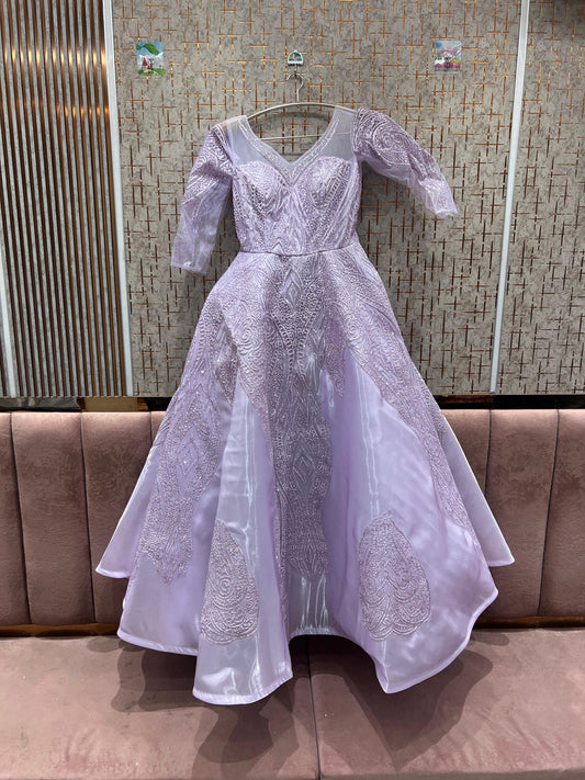 Majestic purple pink gown