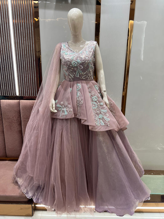 Beautiful purple pink gown