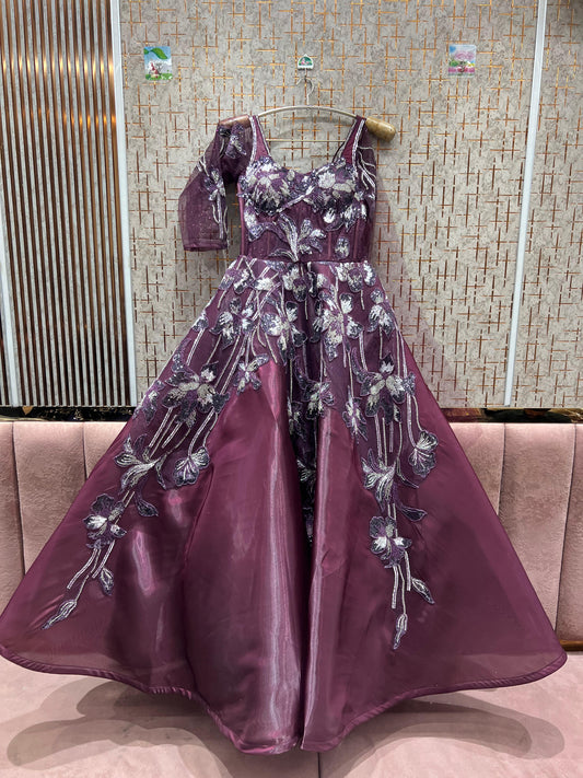 Gorgeous wine gown