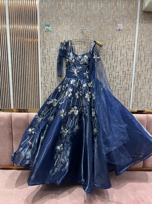 Glamorous Navy blue gown