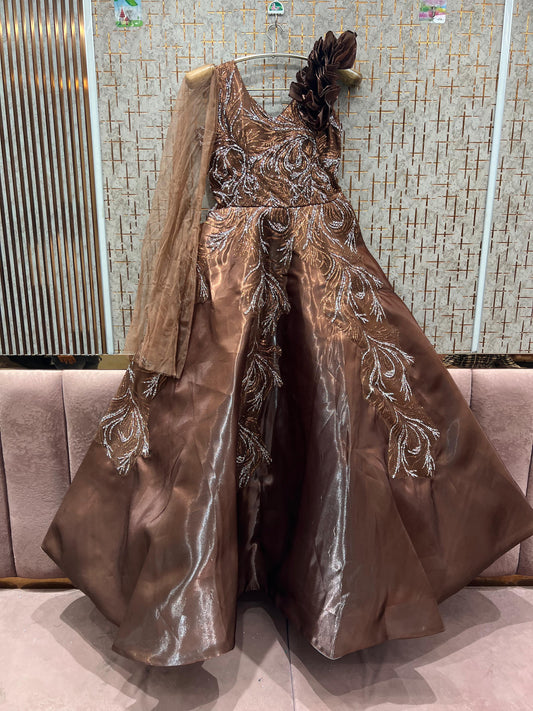 Good looking Rust Brown gown