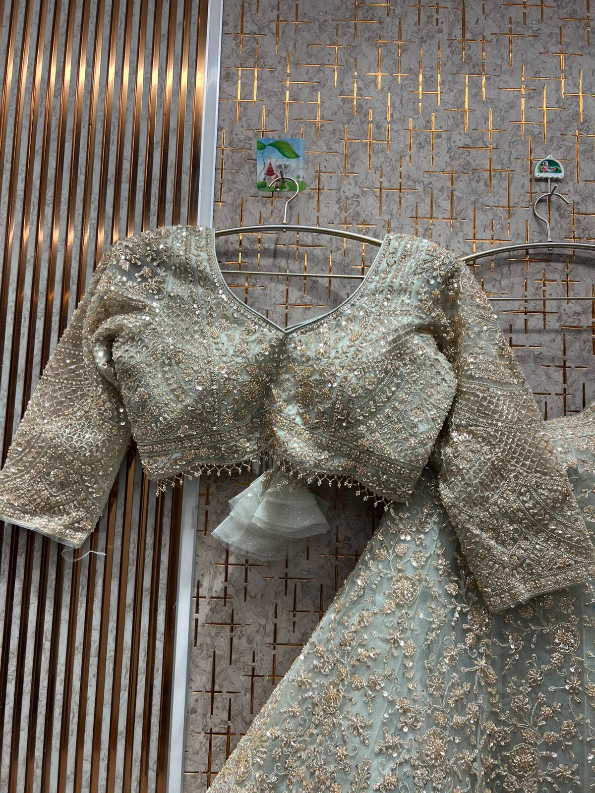 Amazing Hot pink Crop top Lehenga