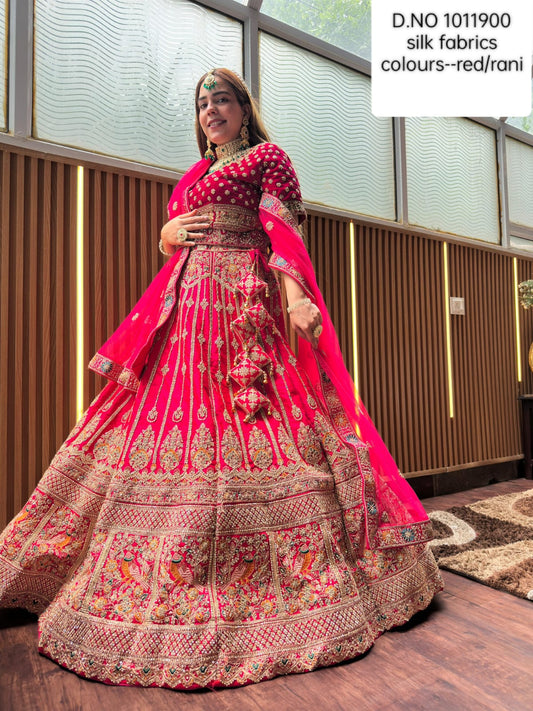 Gorgeous Rani pink Bridal Lehenga Happy Customer