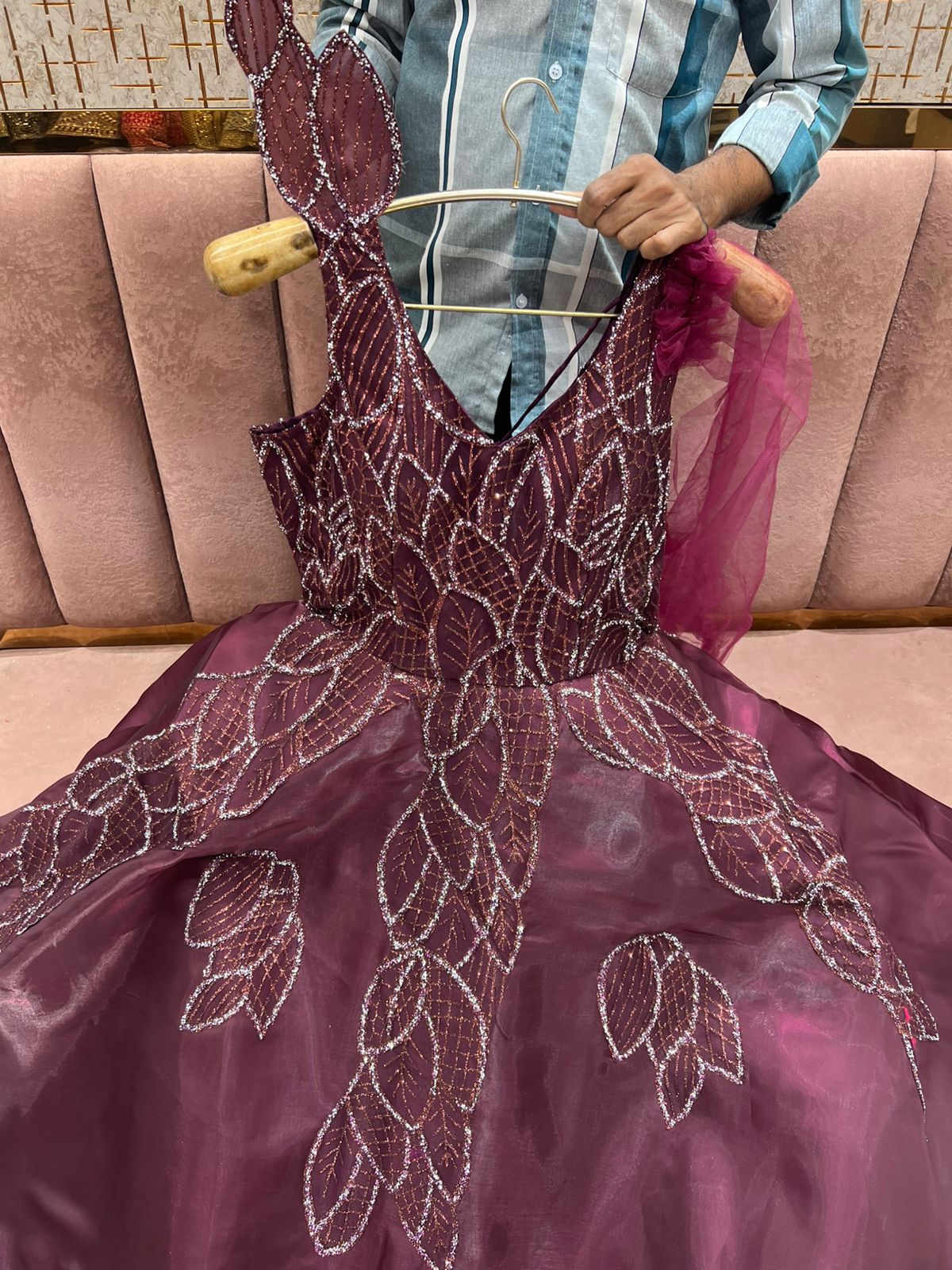 Delightful pink gown