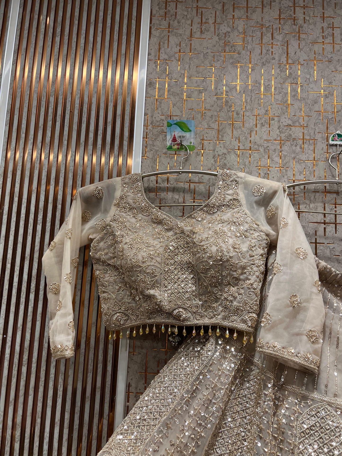 Pretty Lavender Crop top Lehenga