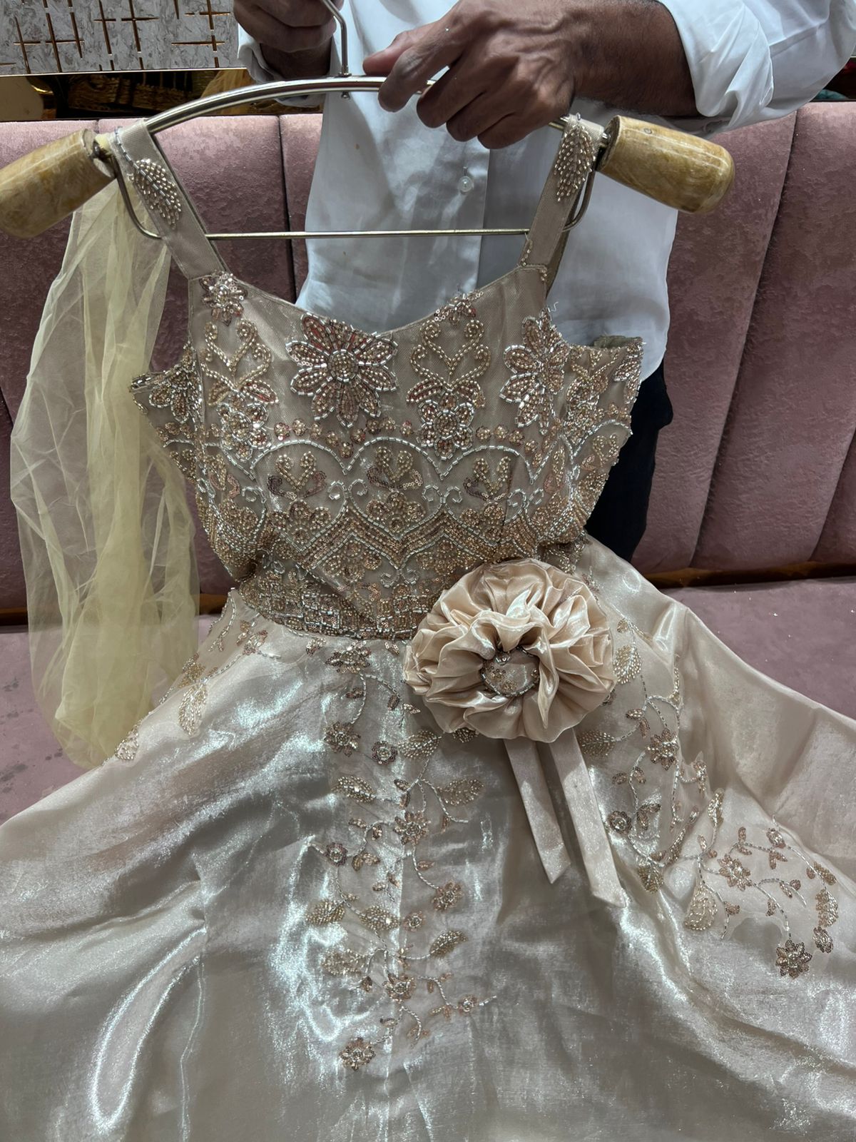 Majestic purple lavender Sequins gown