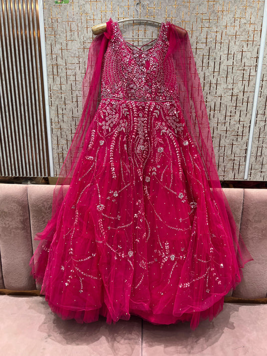 Awesome Hot pink gown