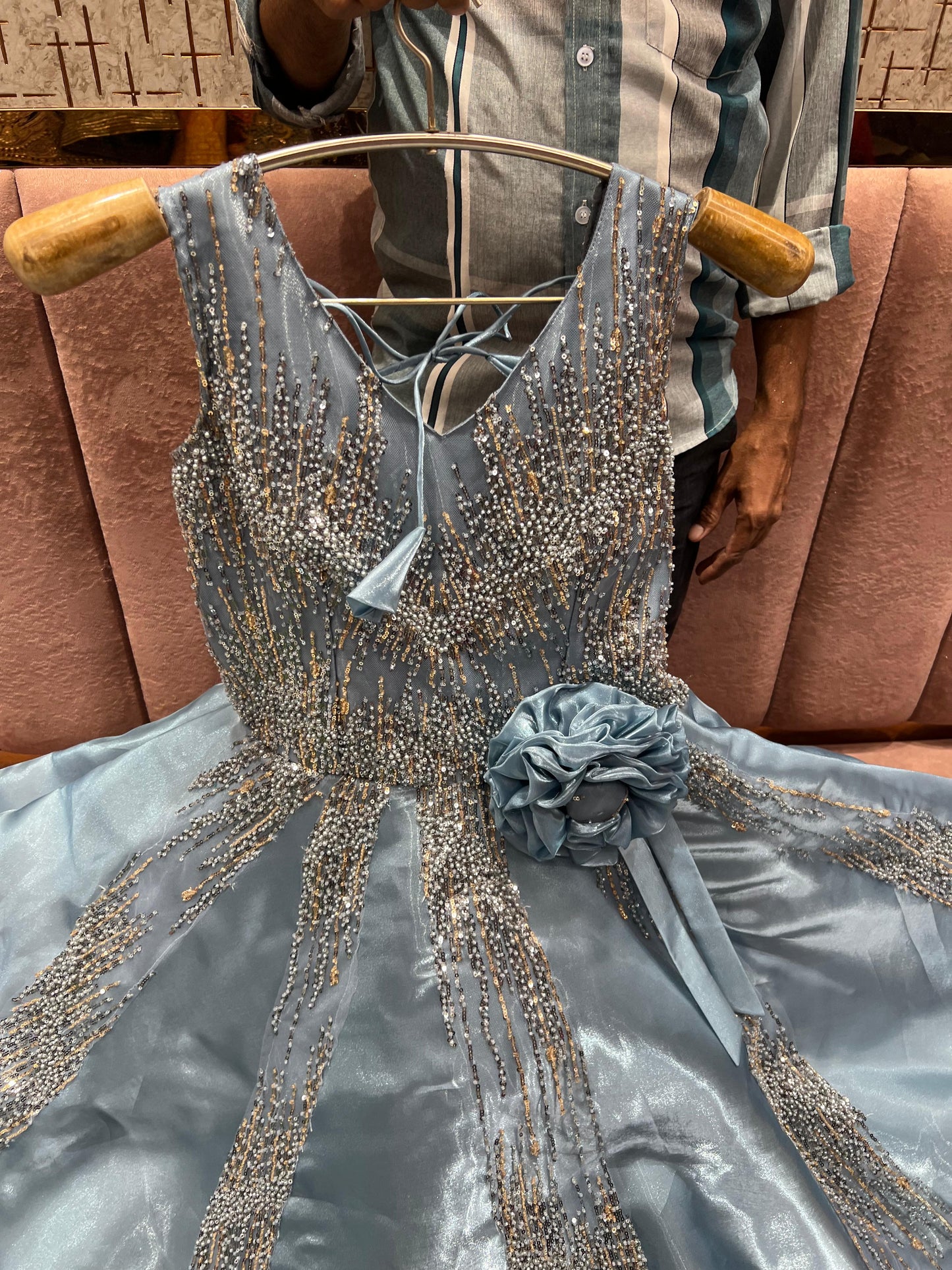 Fabulous Golden Sequins gown