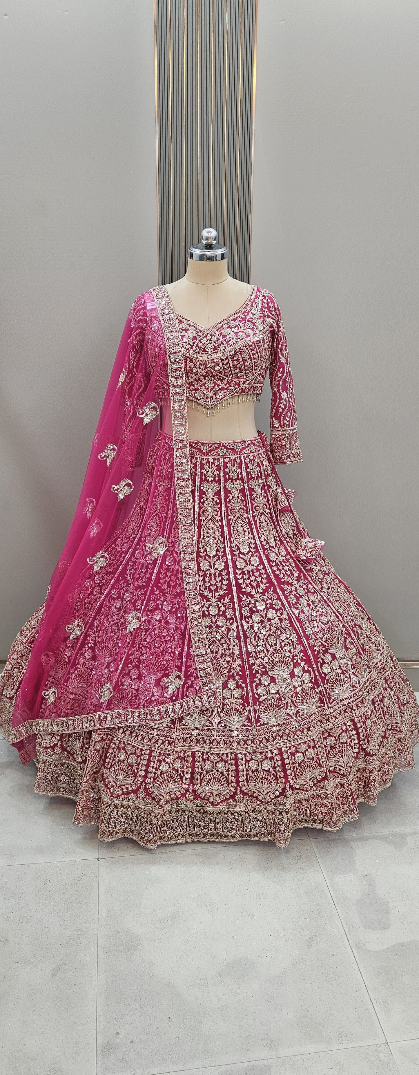 Fabulous blue Crop top Lehenga