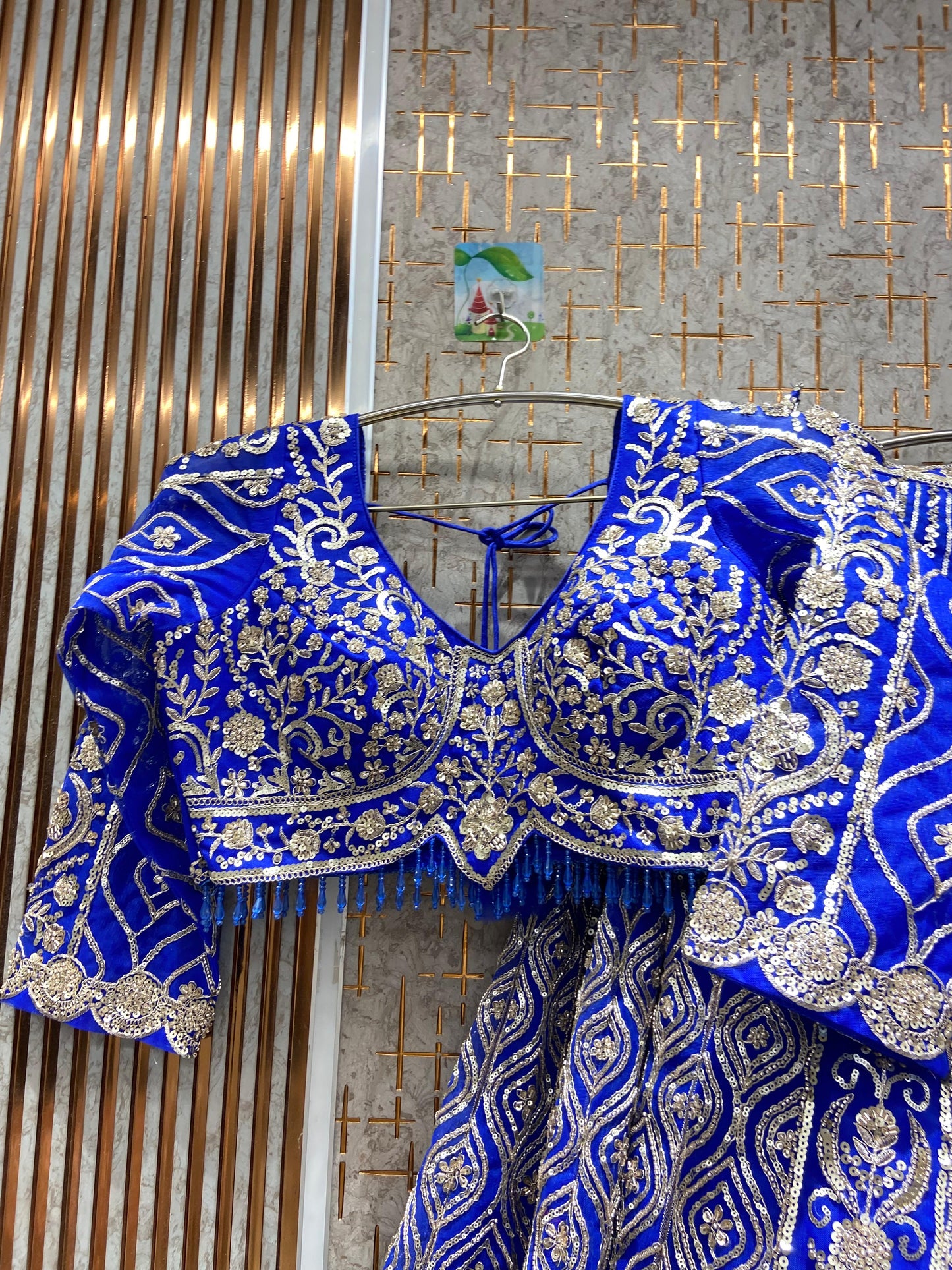 Something different Hot pink Crop top Lehenga