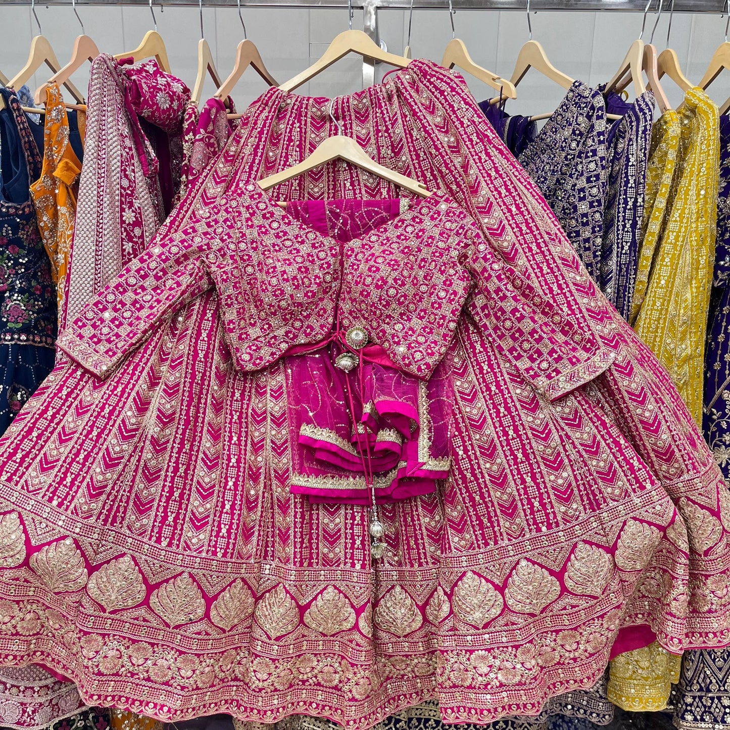 Pleasing yellow Haldi mehendi crop top Lehenga