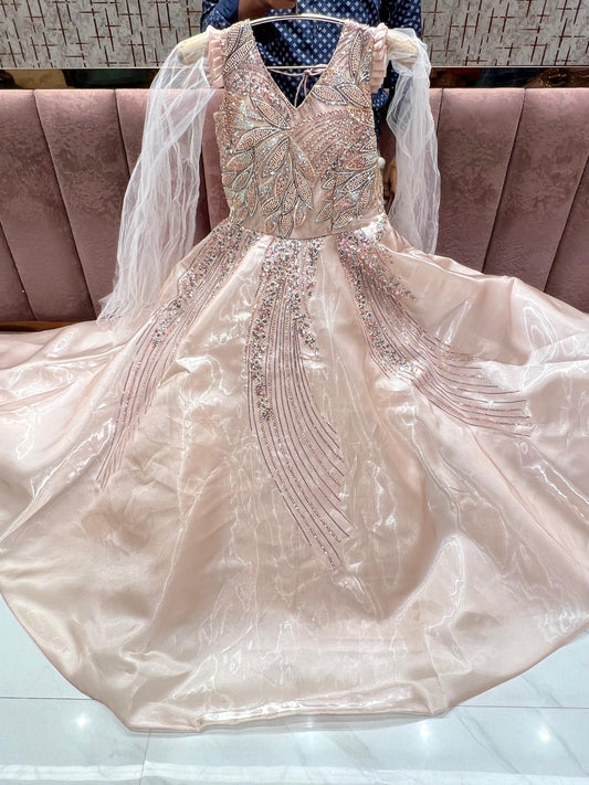 Astonishing Peach baby pink Gown