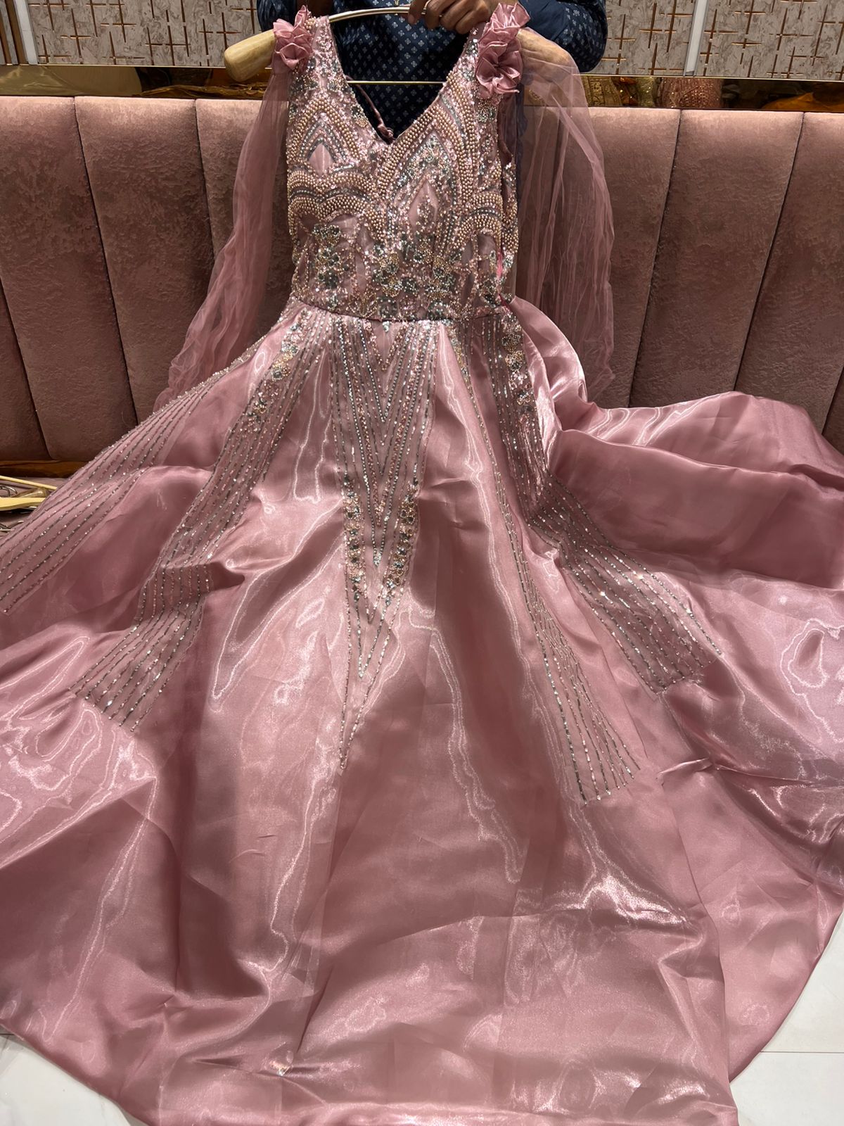 Stunning lavender onion pink Gown