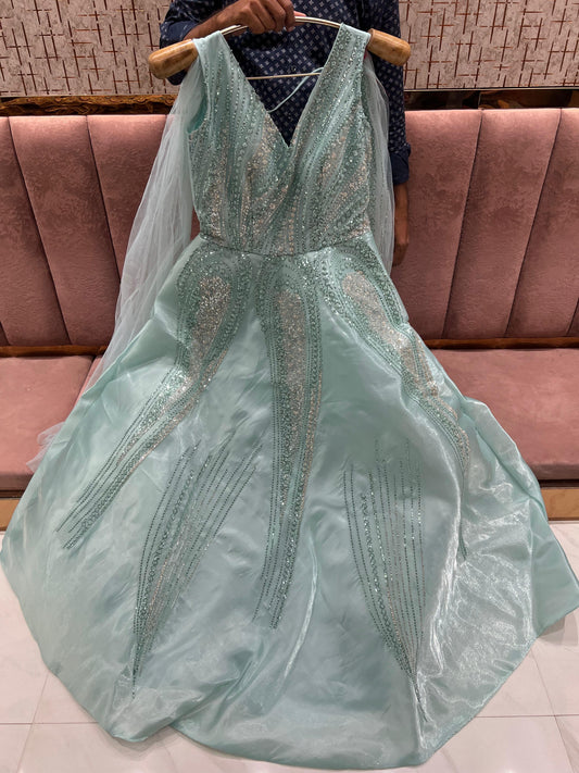 Majestic Sky blue gown