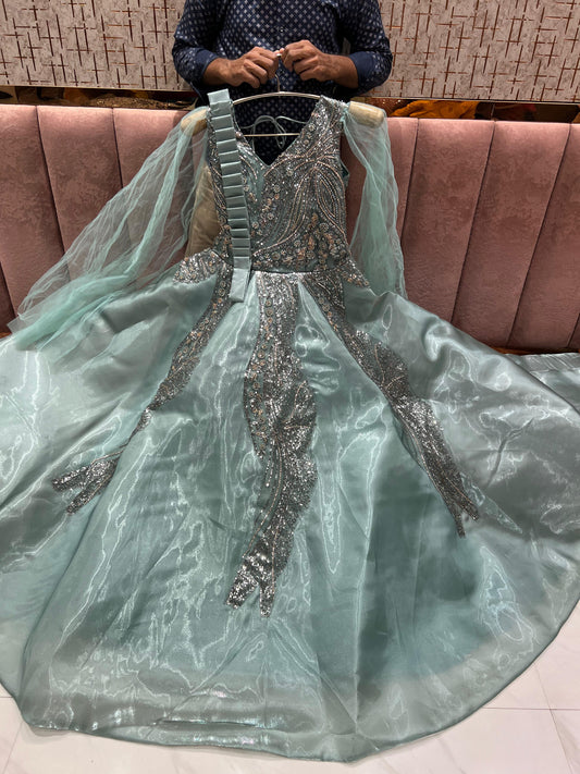 Something different Sky blue gown