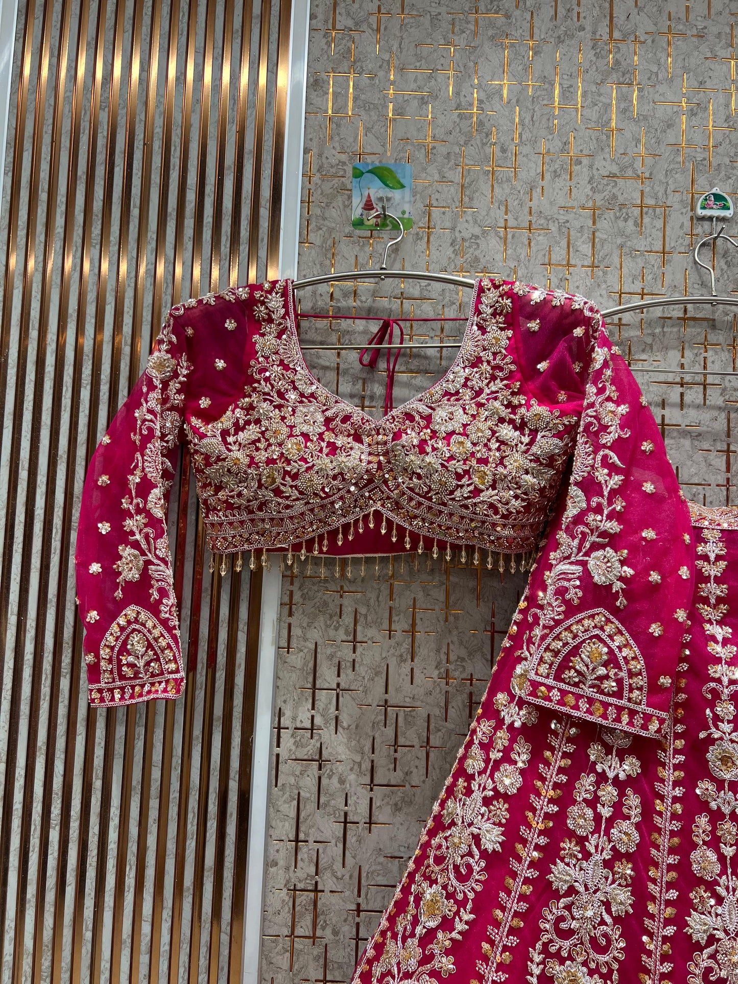 Good looking Sky blue crop Lehenga